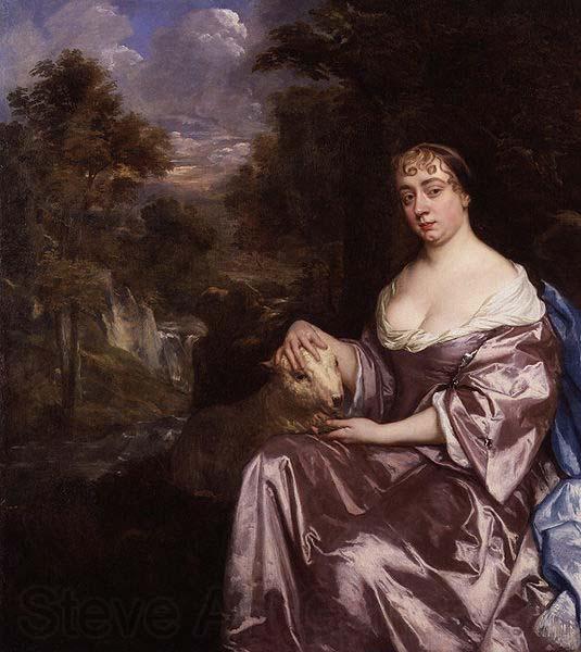 Sir Peter Lely Portrait of an unknown woman, formerly known as Elizabeth Hamilton, Countess de Gramont Norge oil painting art